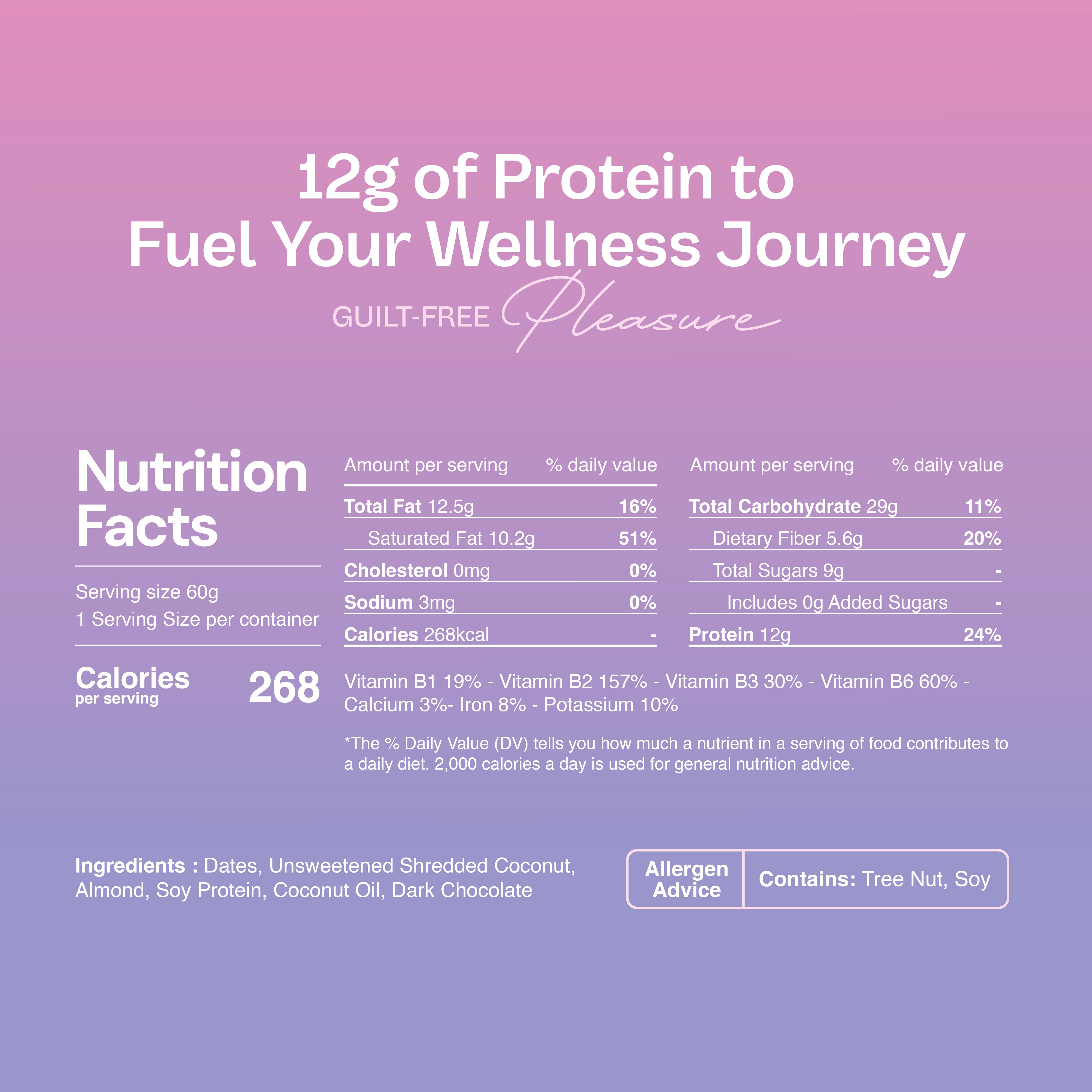 12 Packs - Tropical Date Protein Bar