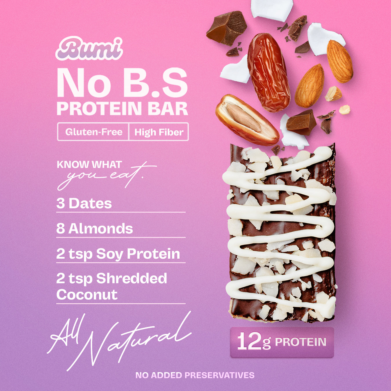 12 Packs - Tropical Date Protein Bar